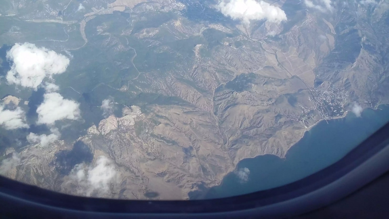 Крым с высоты самолета