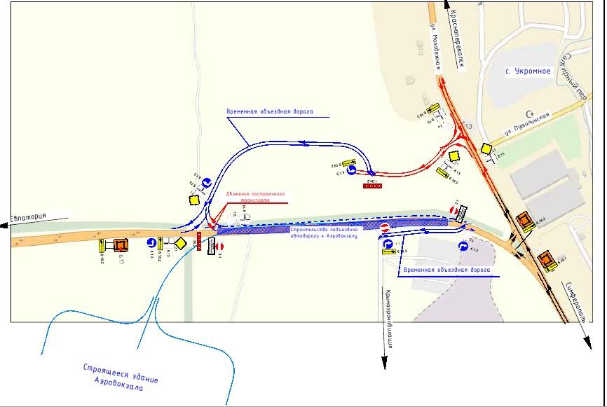 Схема движения в аэропорту симферополь