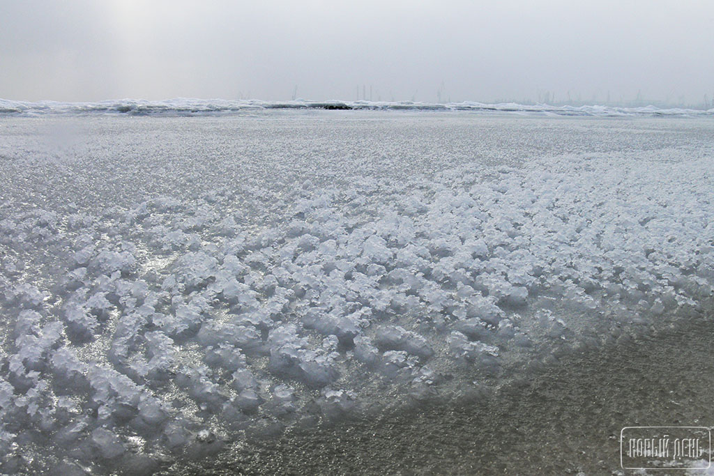 Фото евпатории замерзло море